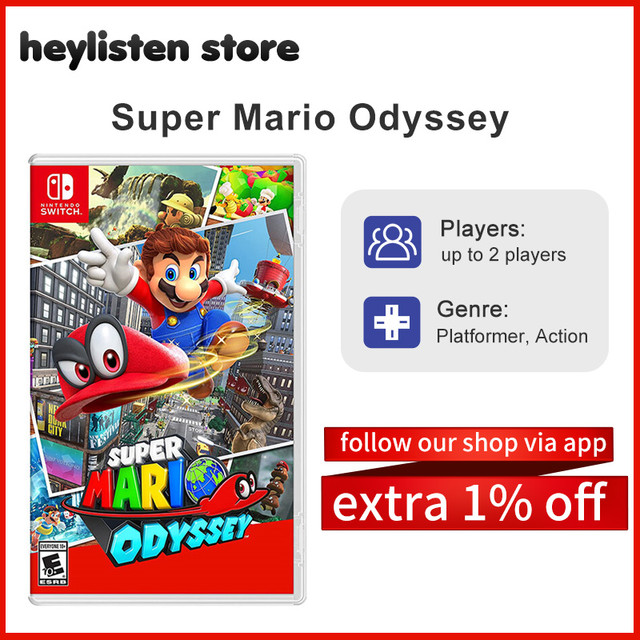 Ofertas de jogos nintendo switch-super mario odyssey-edição